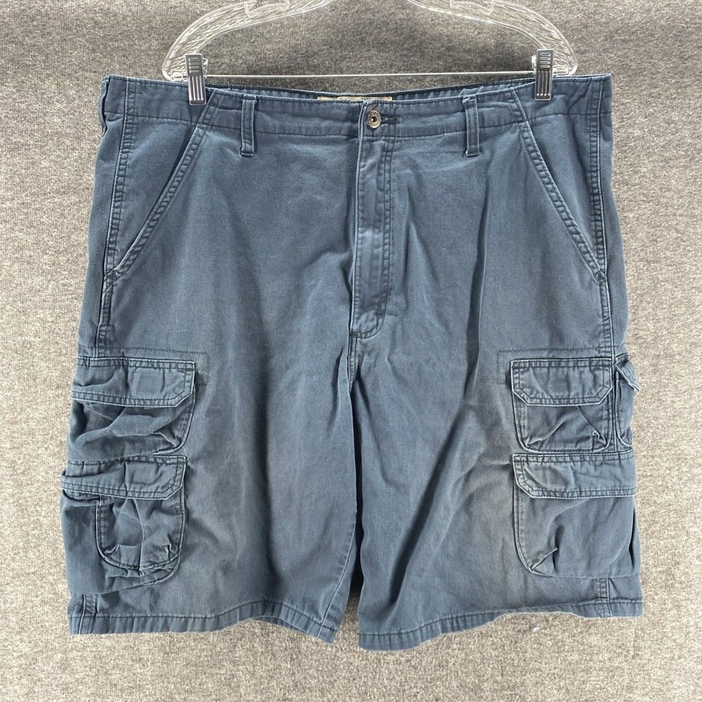 Wrangler‎ Shorts Mens 40 Blue High Rise Cargo Outdoor Hiking Camping Pockets
